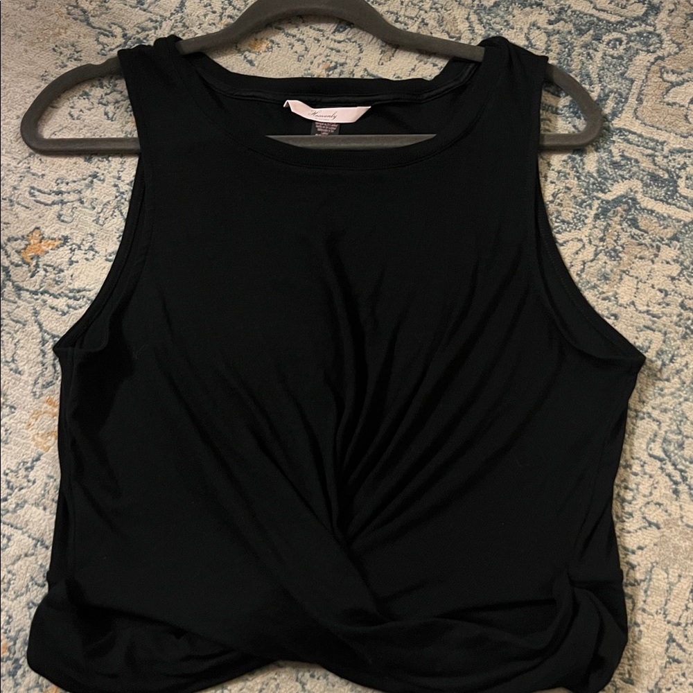 Heavenly by Victoria’s Secret XL Black Twist tank top